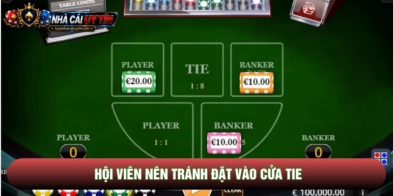 Hội viên nên tránh đặt vào cửa Tie Hội viên nên tránh đặt vào cửa Tie